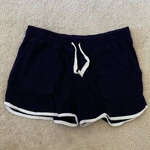 Crewcuts Girls Navy/White Sweatshorts Size 16